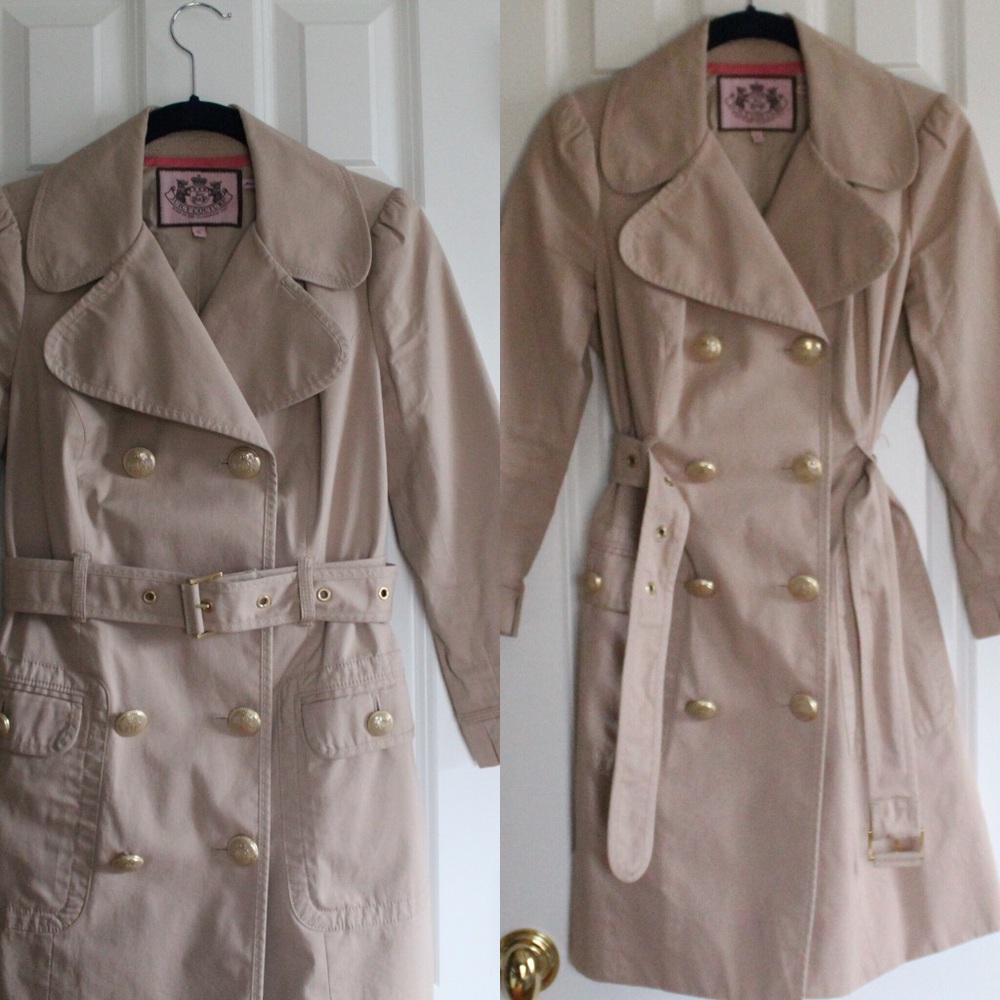 Juicy Couture Trench Coat - Picture 1 of 8